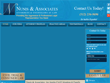 Tablet Screenshot of nunislaw.com